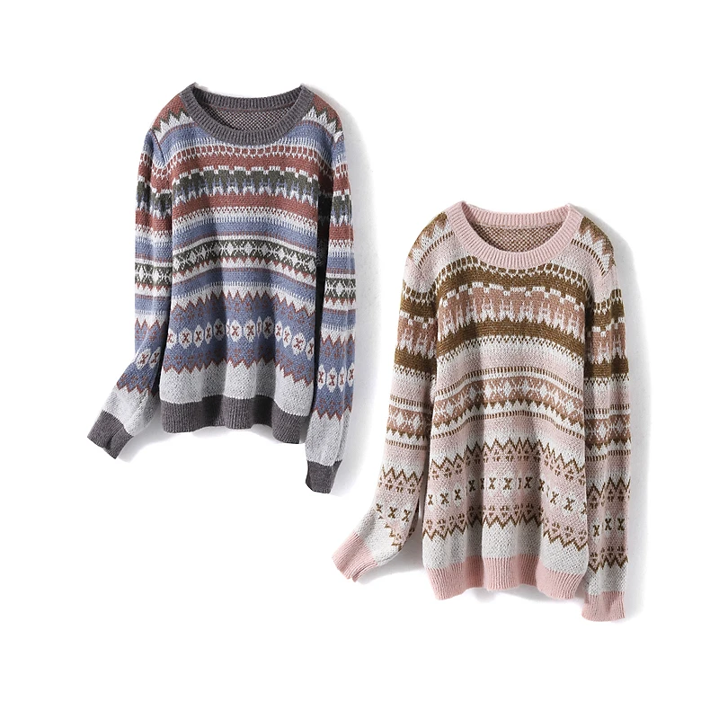 6995【素系列】圆领休闲舒适毛衣针织衫1FDJSW1021