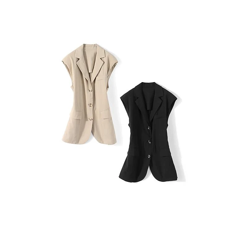 24913【然系列】简约无袖时尚百搭马甲RAX19217