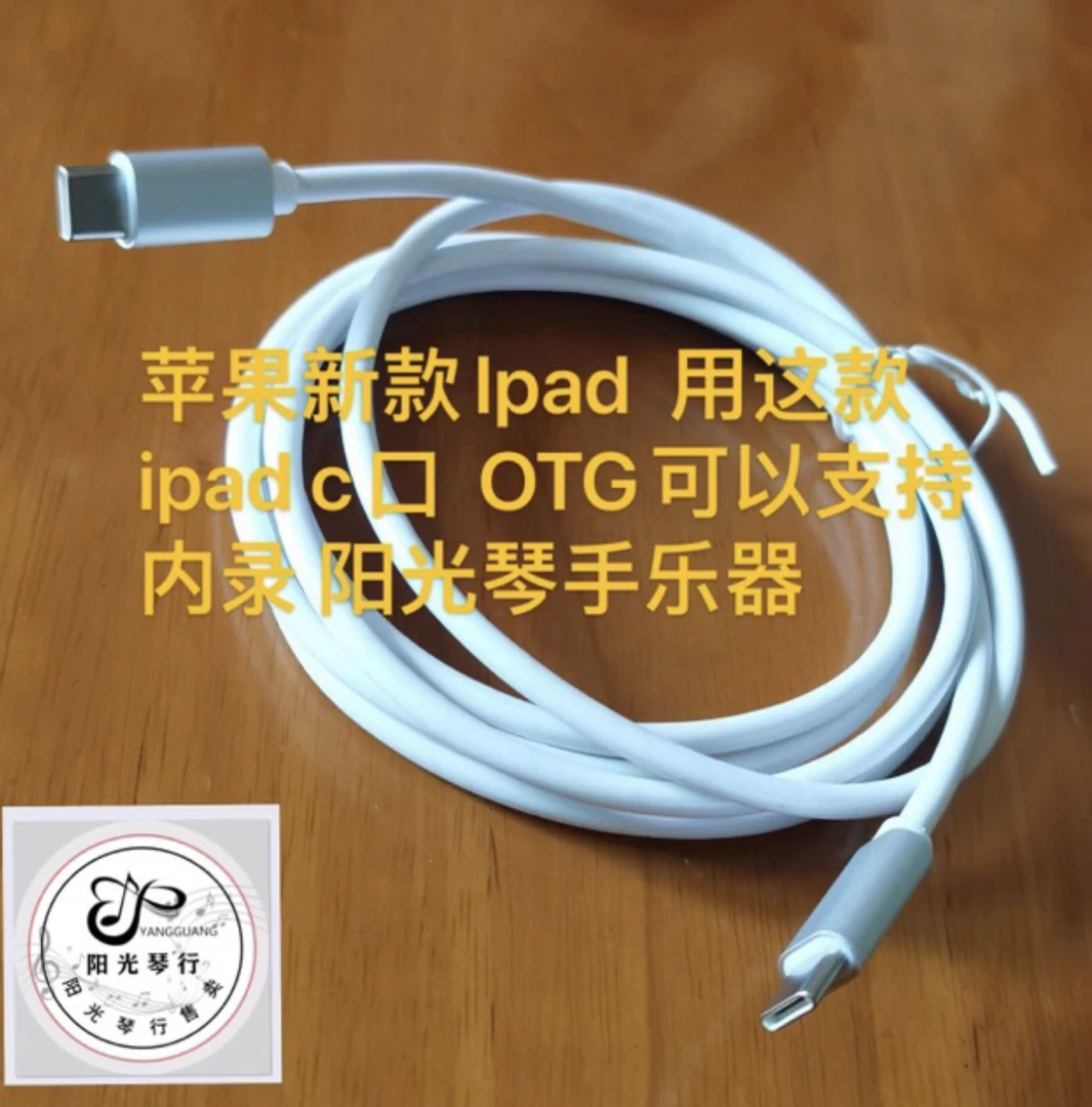 Ipad 版电吉他OTG线 两头 支持同步录音 充电 顽声GP200 ampero2