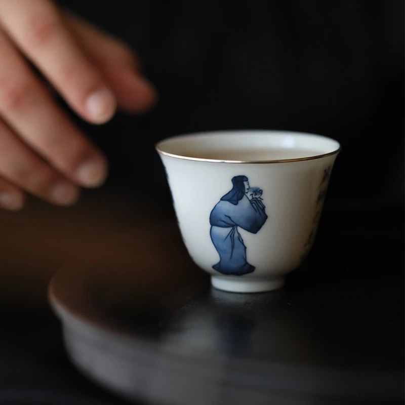 【守中】青花人物诗文-吾杯（限）