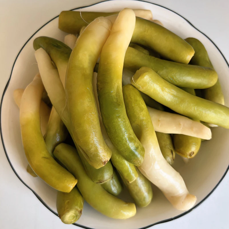 泡长萝卜头半截青酸萝卜安徽六安农家手工腌制泡菜咸味小萝卜袋装