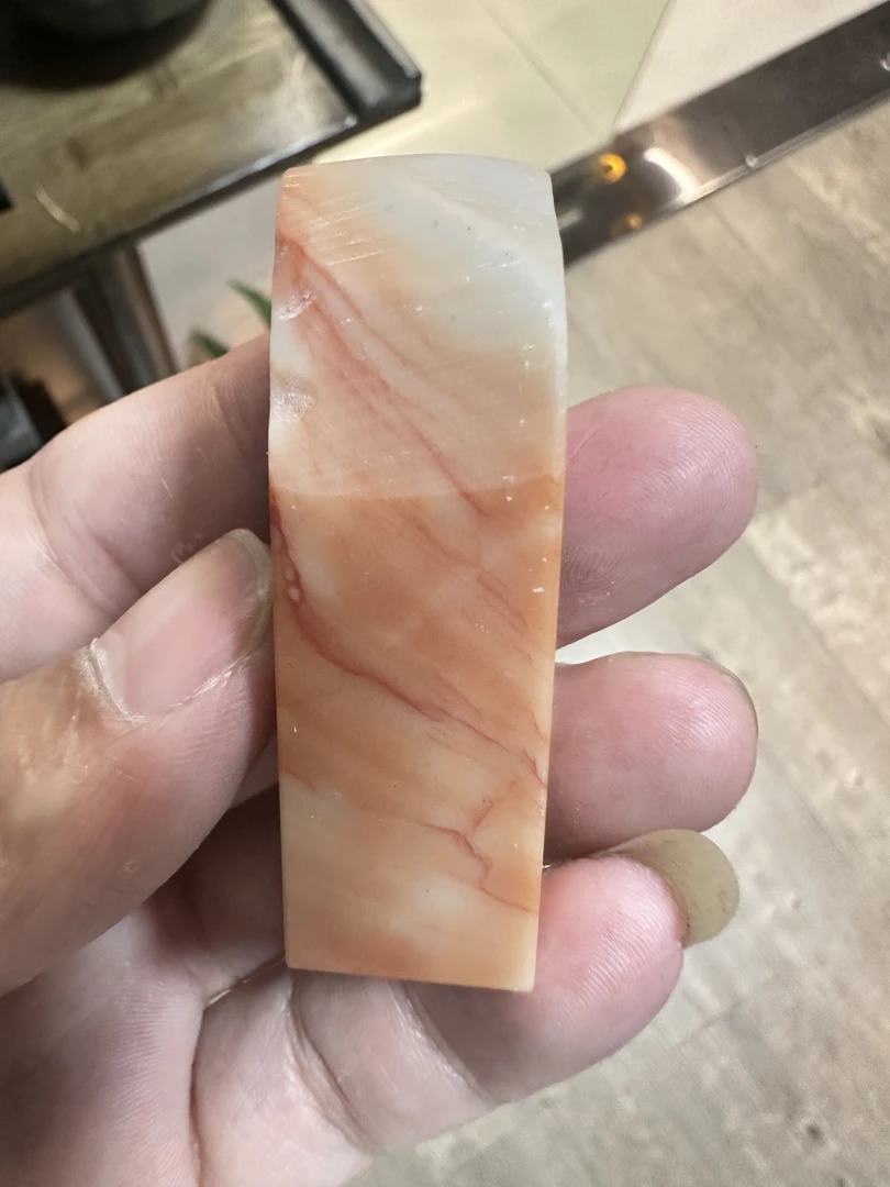 寿山芙蓉篆刻素章。1.8正方高5