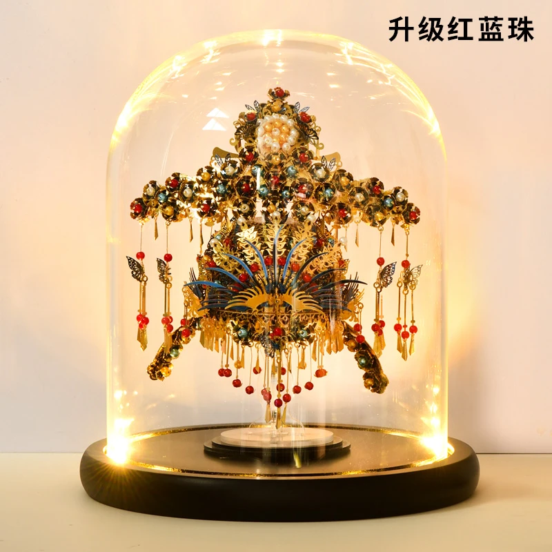 3D立体拼图金属拼装模型凤冠花轿手工DIY制作玩具成年高难度