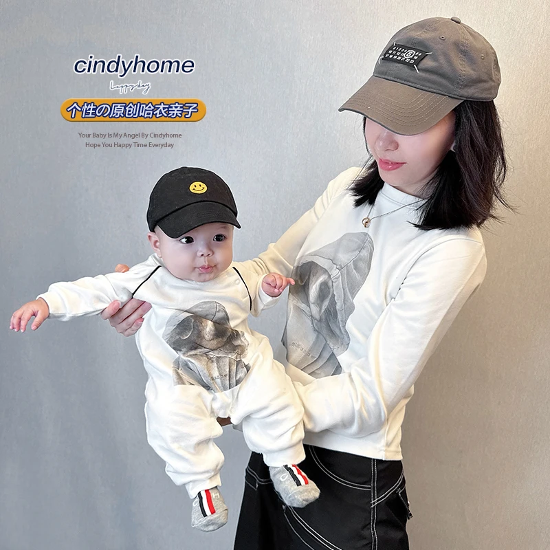 2025婴儿秋冬装衣服个性时尚哈衣爬服连体衣