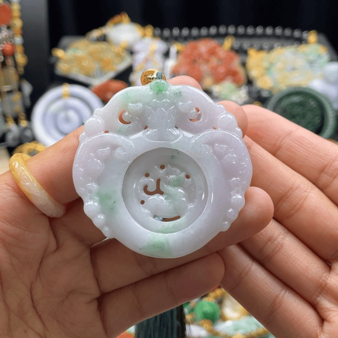 翡翠颈饰未镶嵌代编织