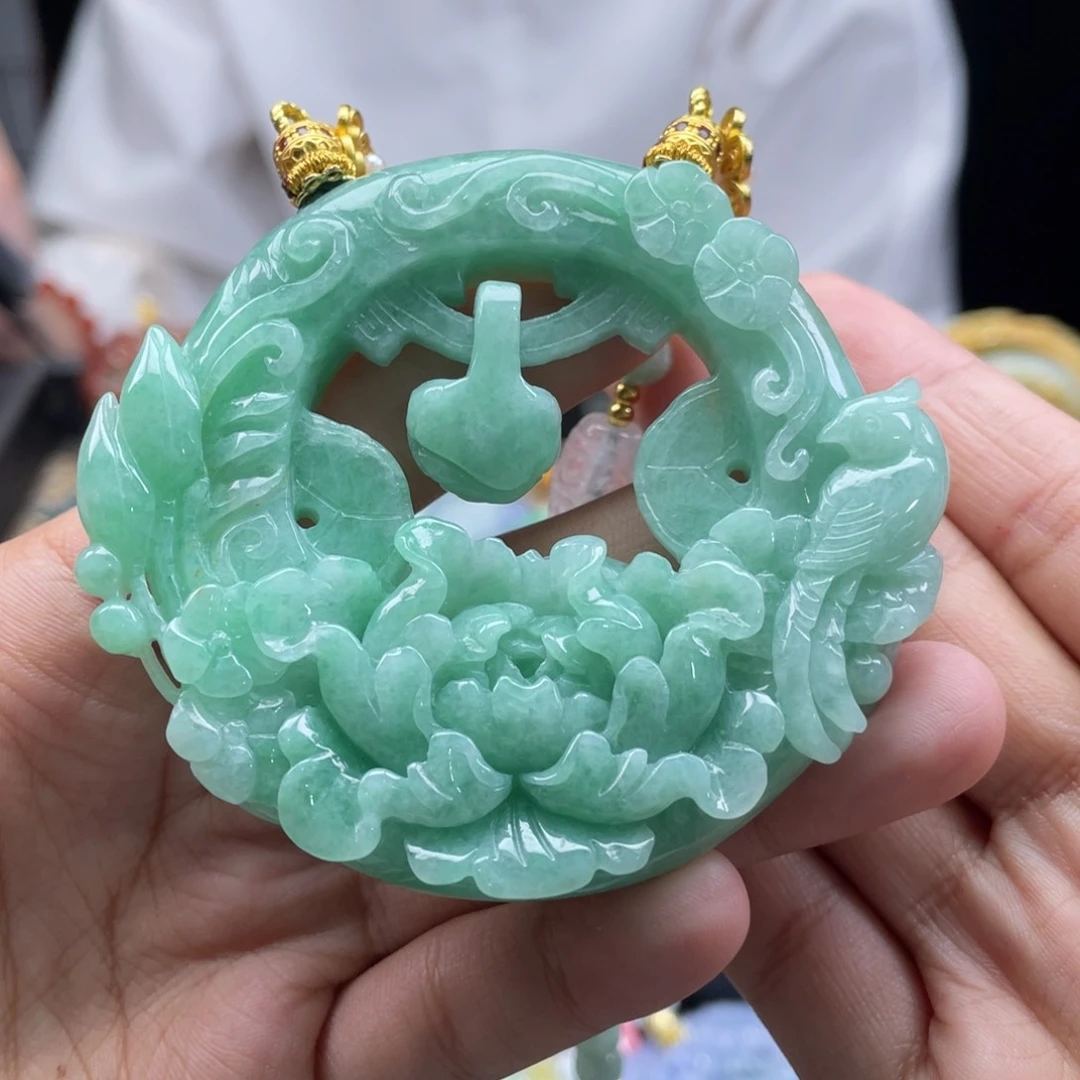 翡翠颈饰未镶嵌代编织