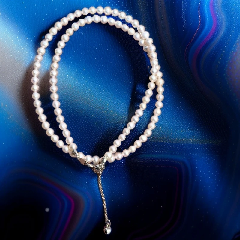 天然珍珠假一赔十气质白色优雅仙女经典强光简约光珠大点位时尚