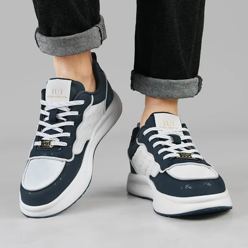 [时尚休闲] 百搭轻奢秋冬软底舒适新款低帮运动潮流情侣男鞋6005