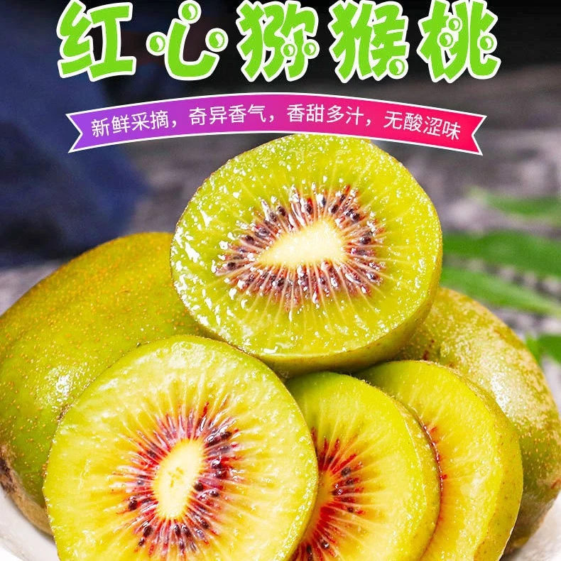 【坏果包赔】蒲江红心猕猴桃新鲜奇异果大果整箱水果批发代发产地直