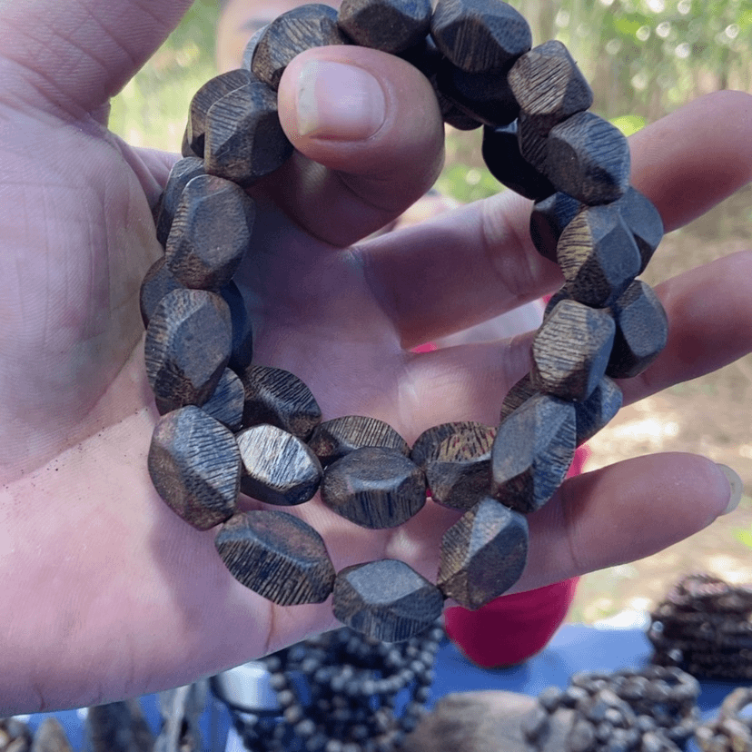 【闪购商品】沉香手串乌身圆叶砖石珠09/11克多样性发一