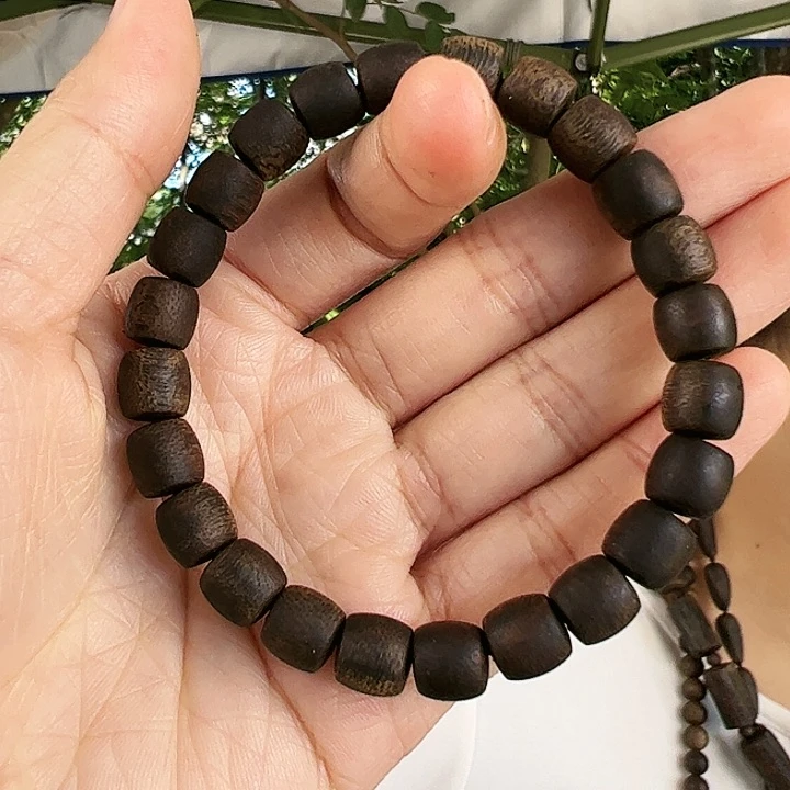 沉香手串张勺子鼓珠沉水08mm8克多样性发一