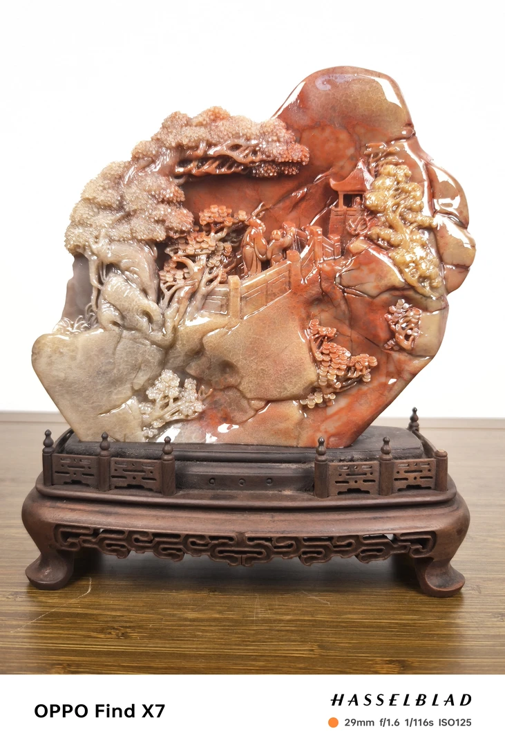 BJ01寿山石高山鸡母窝摆件