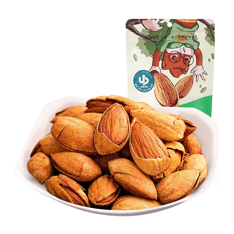 一件代发三只松鼠手剥巴旦木120g/袋装零食坚果干果扁杏仁包邮