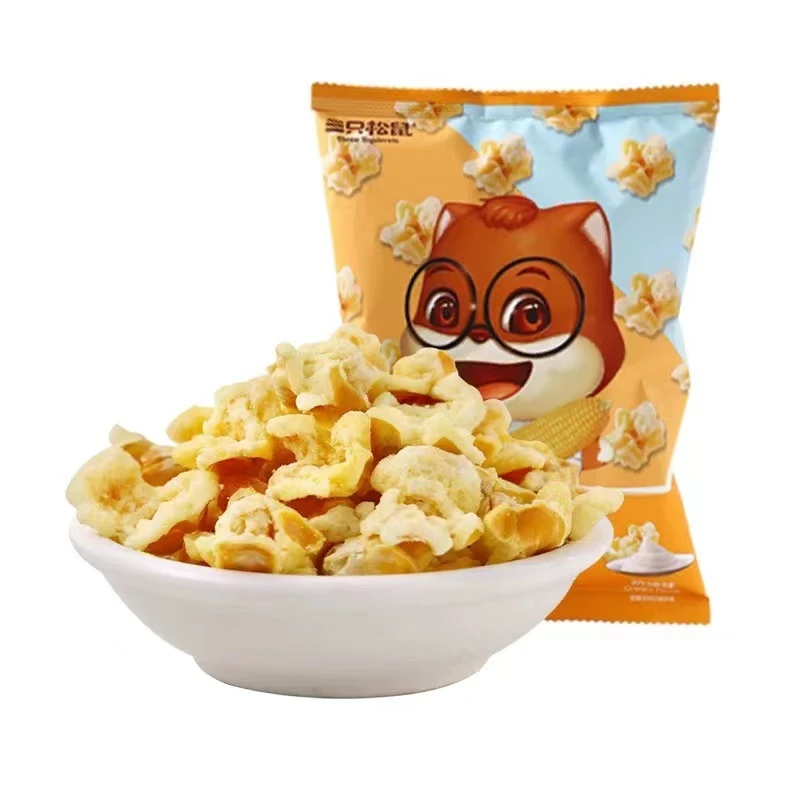 三只松鼠玉米花70g办公休闲零食膨化薯片即食爆米花新鲜酥脆香甜