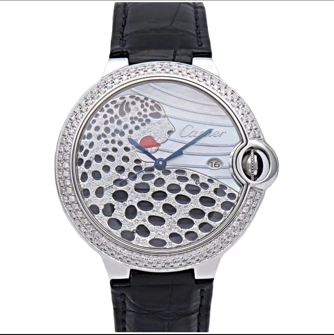 95新 Cartier/卡地亚 蓝气球系列 机械 后钻 后钻盘 42mm -0756