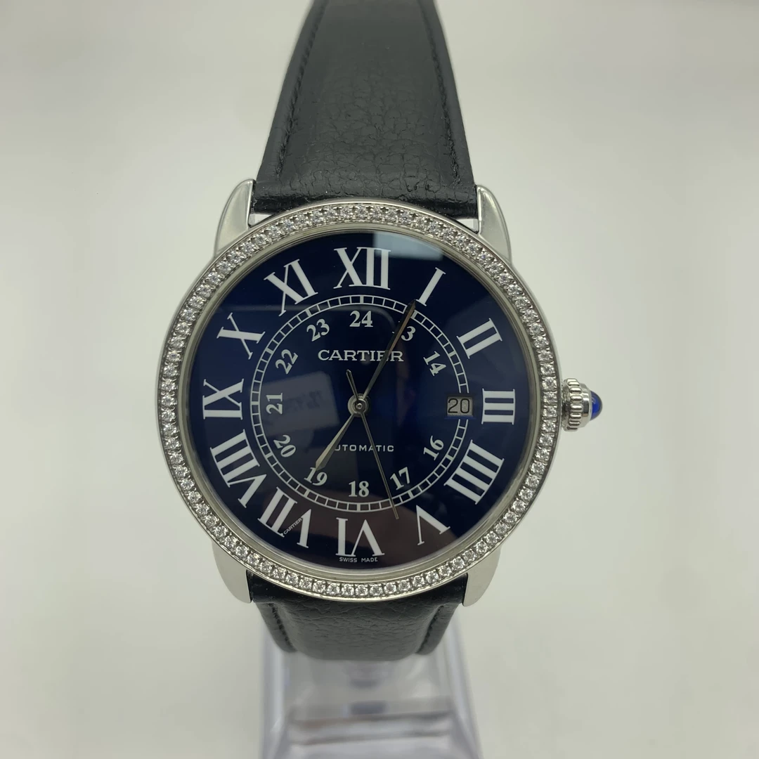 95新 Cartier/卡地亚 伦敦系列 42m 后钻 自动机械 升级针盘