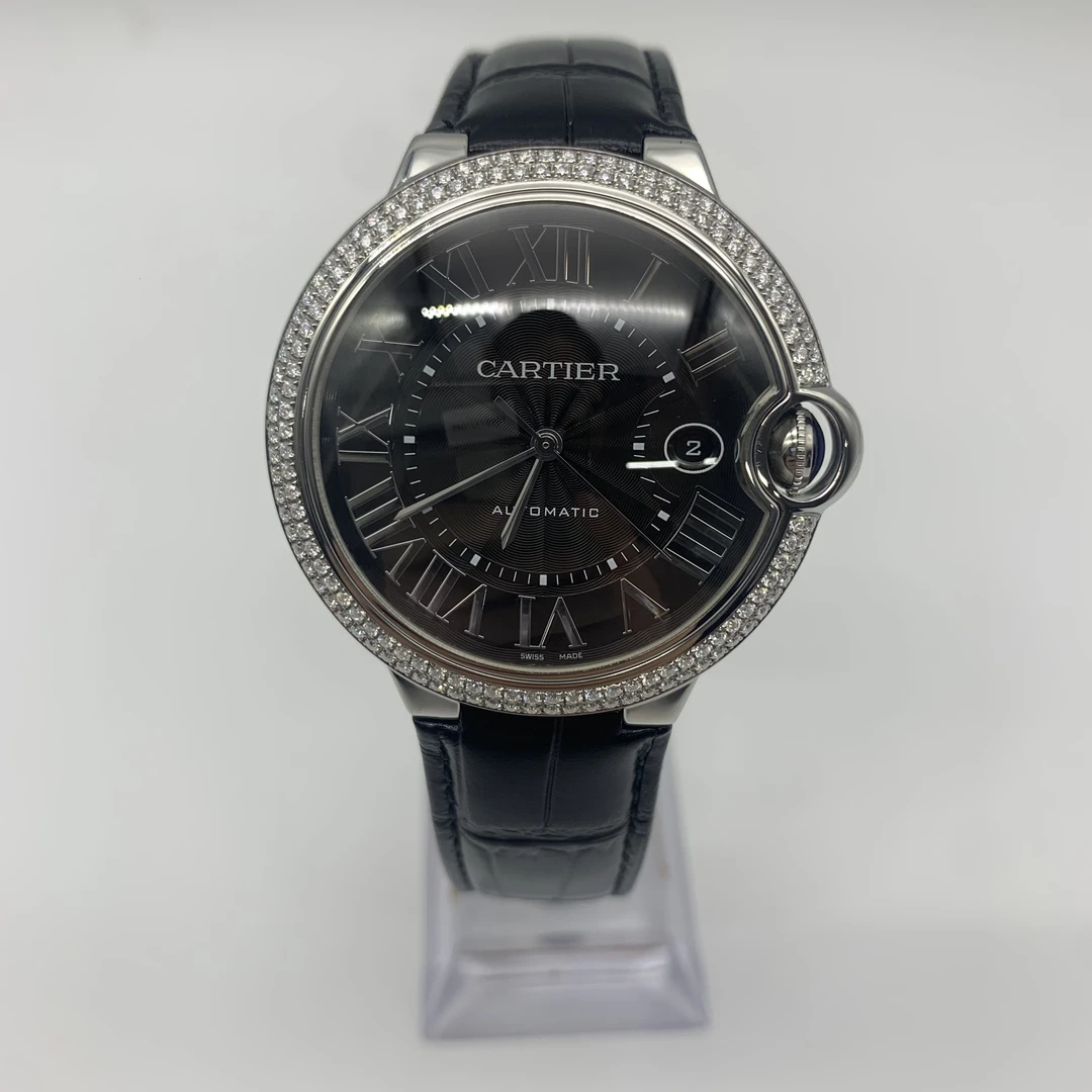 95新 Cartier/卡地亚 蓝气球系列 机械 后钻 原盘原针 42MM