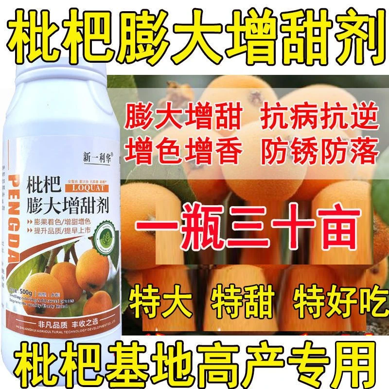 爱丰收枇杷大果灵枇杷膨大剂枇杷生长剂增甜膨大素抗重茬枇杷膨果