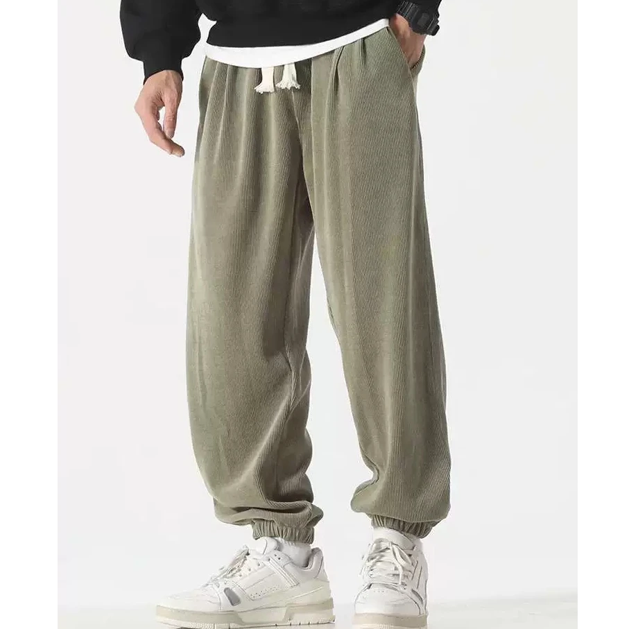 6206春秋潮流宽松百搭束角长裤休闲裤裤子束脚裤