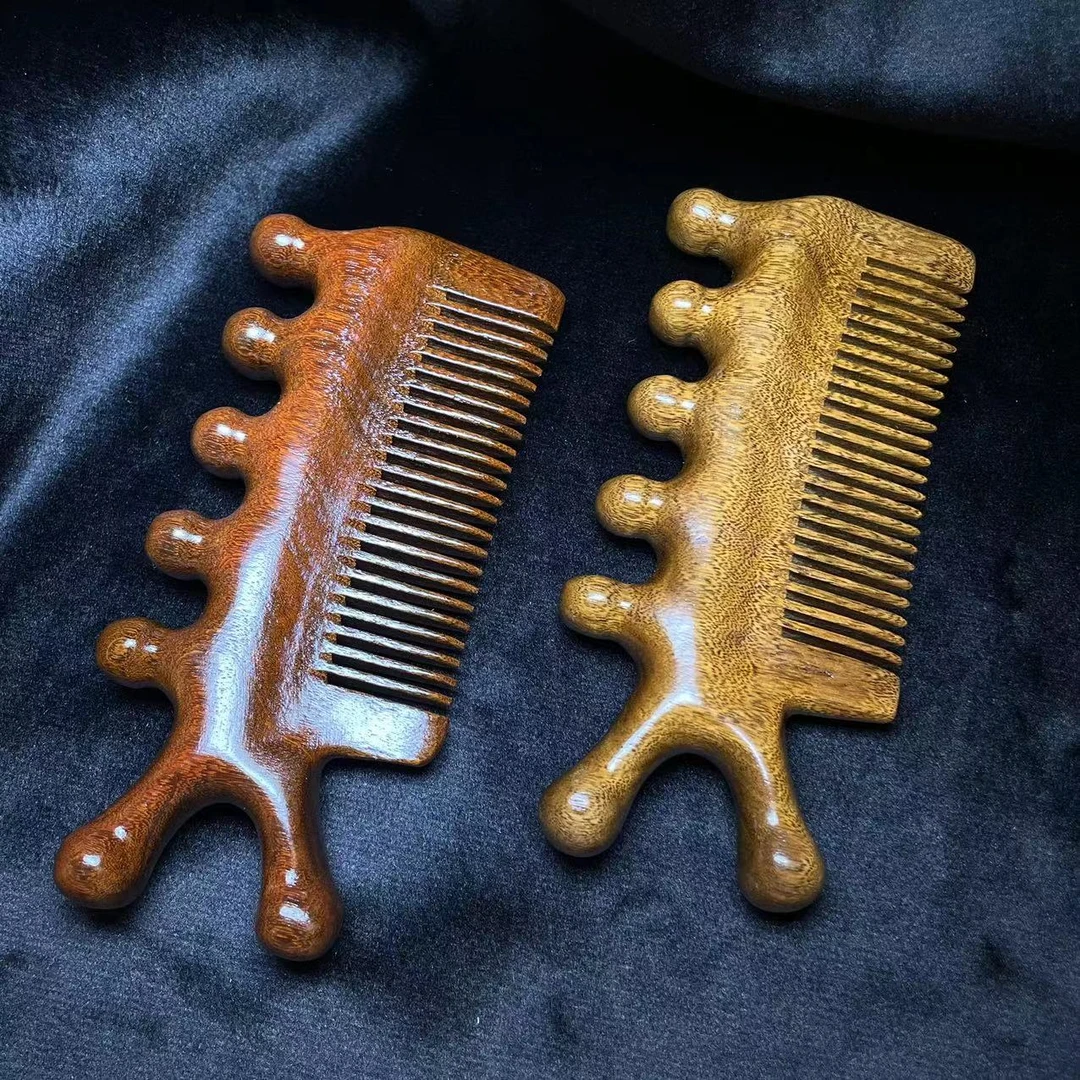【曹大掌柜】G3166-金丝檀梳子-104×56×8mm-多样性发其一（商城）