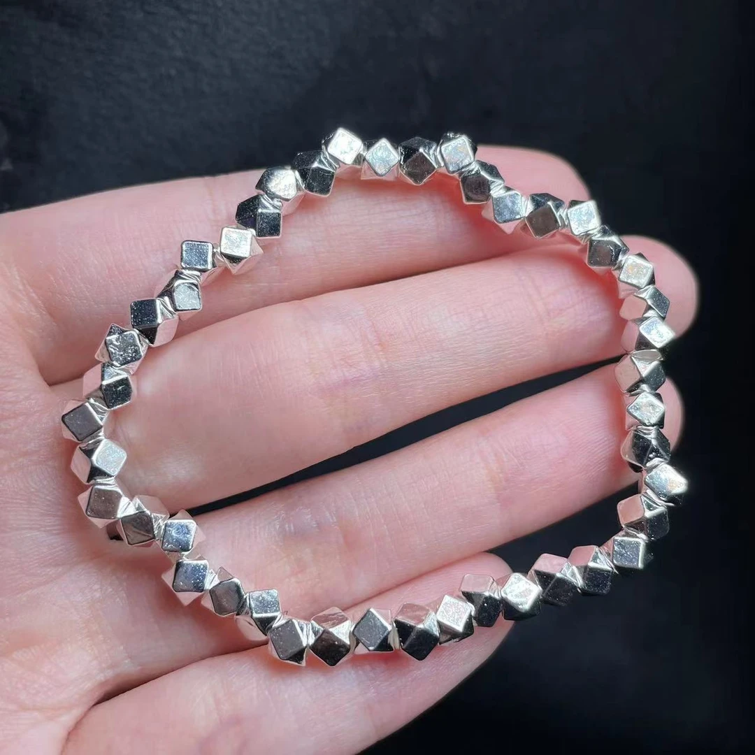 足银银制品 【曹掌柜精选】17 G4766-s990足银手链-3mm+-