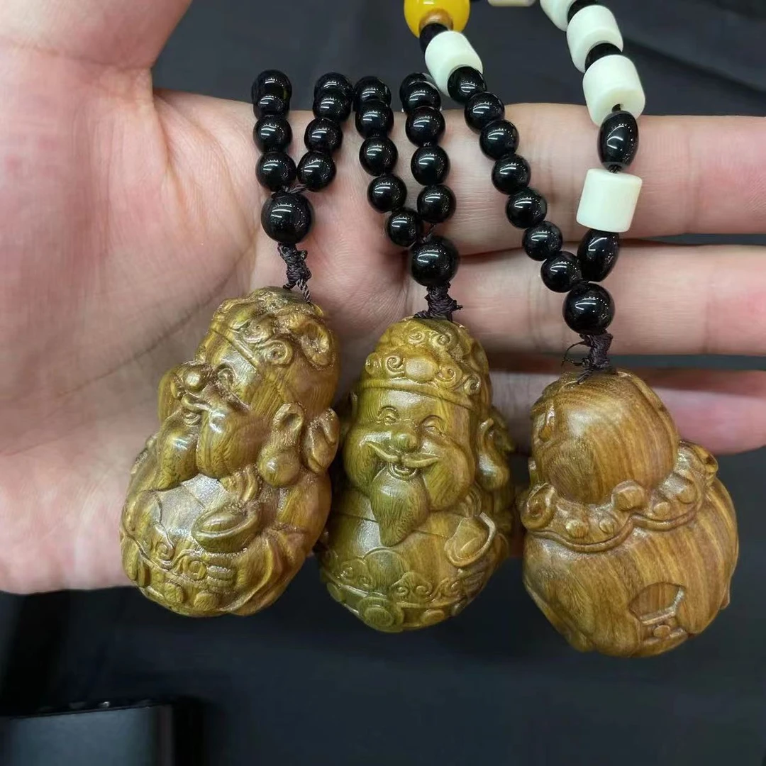 【曹掌柜精选】G772-绿檀手把件多样性发其一56*39*29mm（商城）