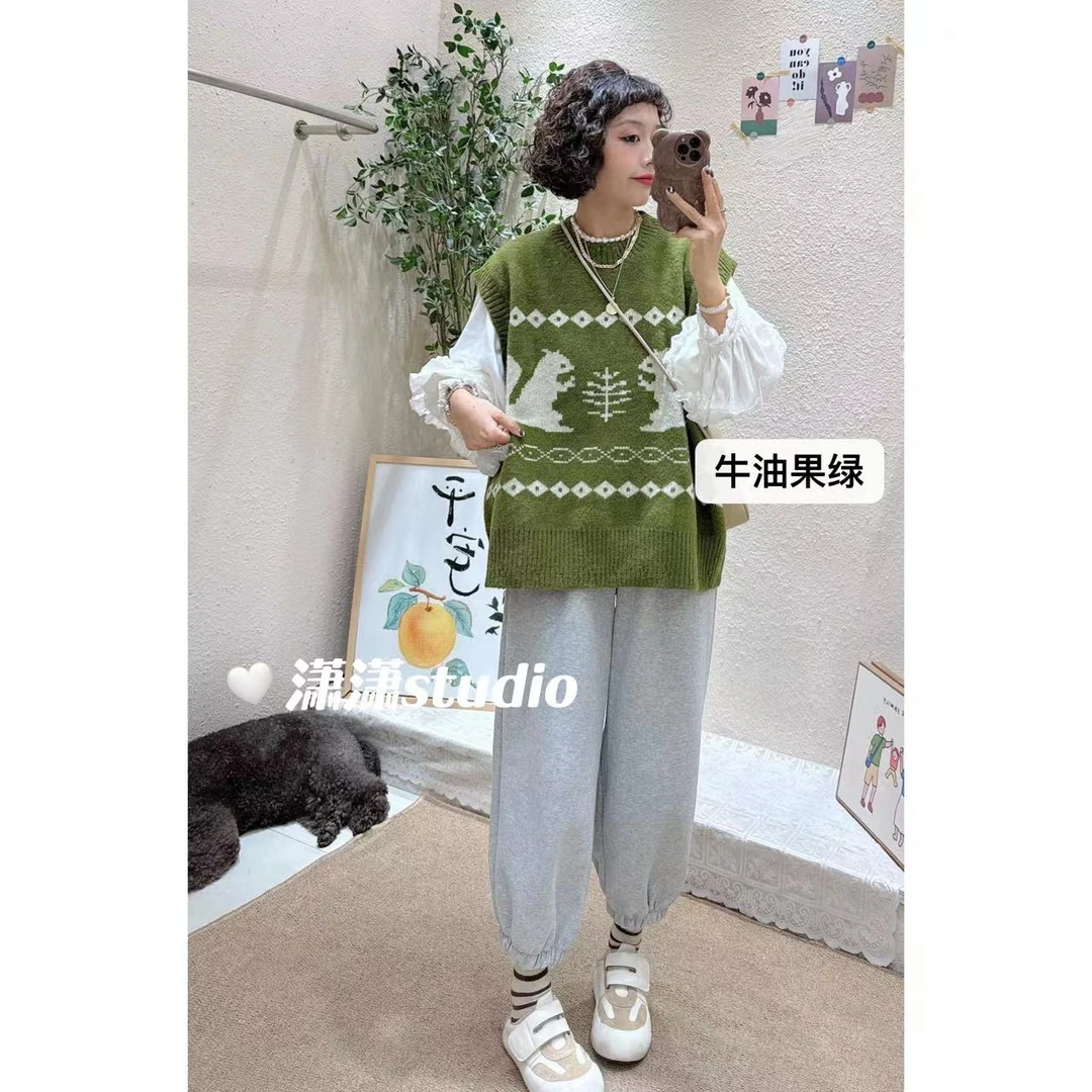 【松鼠马甲】潇潇定制高品质松鼠图案松鼠图案马甲X23917