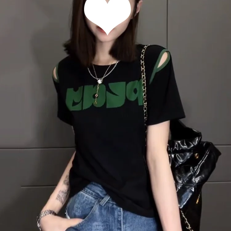 夏季新款V领针织衫时尚休闲百搭薄款宽松条纹韩版套头针织衫