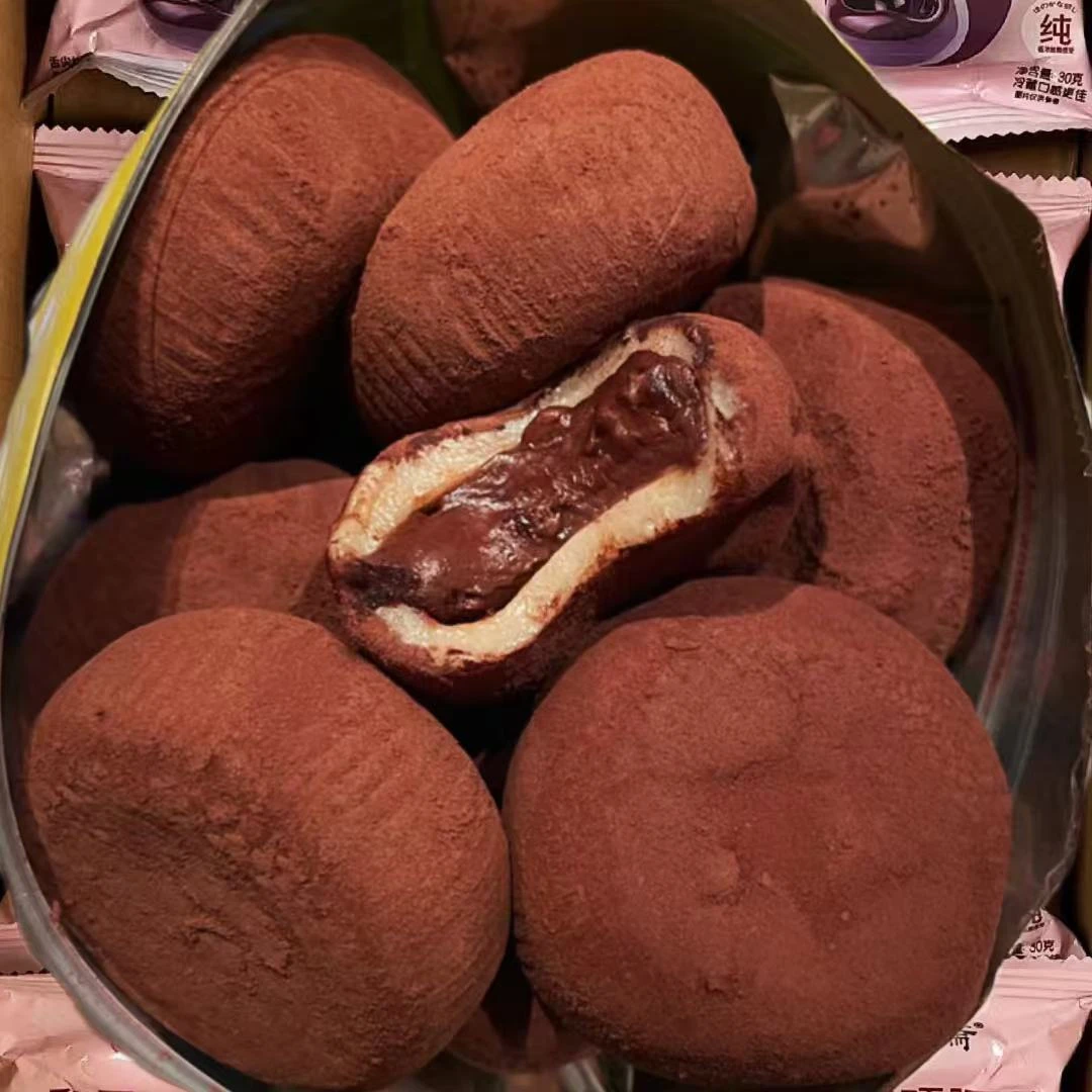 【6枚17枚30枚】纯可可脂和风生巧大福巧克力福团糯米糍雪媚娘解馋