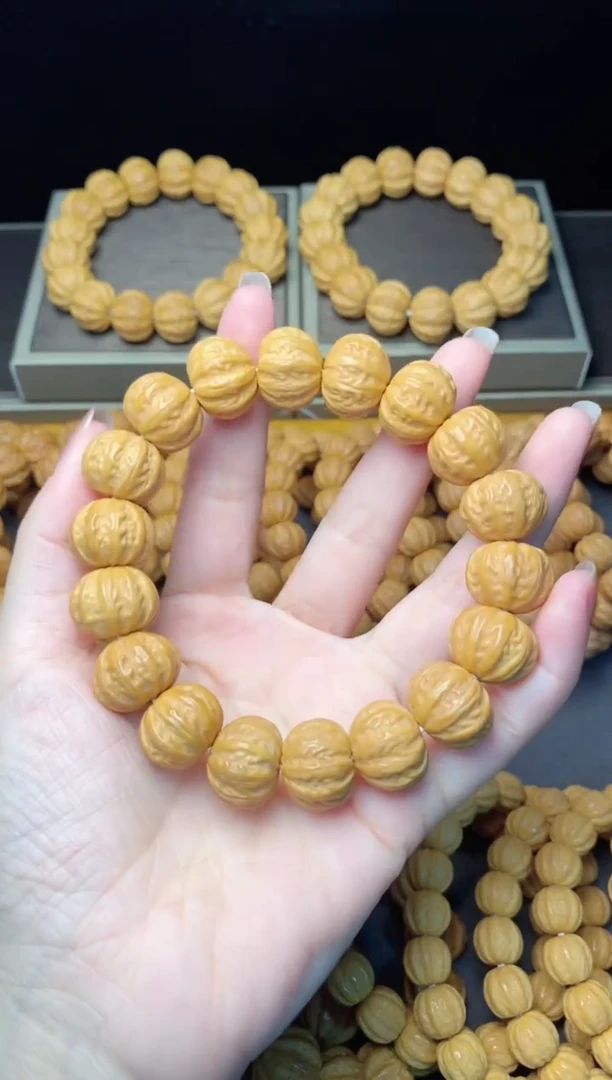 【闪购商品】猴头核桃手串15mm+京八棱