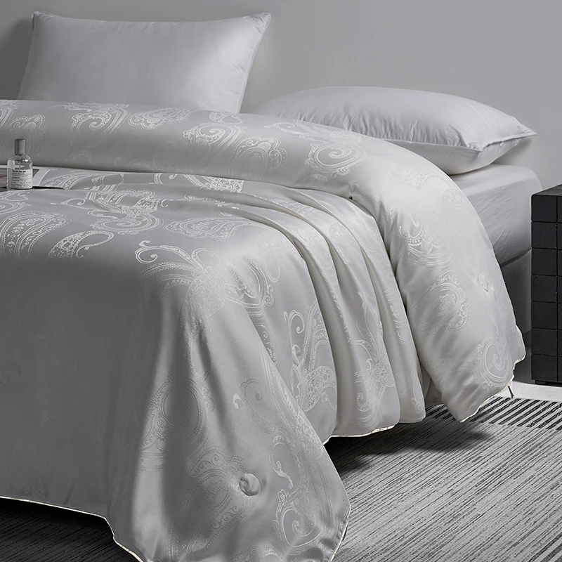 ~【蚕丝被】【芸裕家居】高精密轻奢提花有机蚕丝被24BZ028