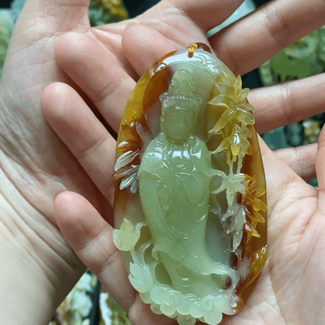 岫玉吊坠(赠链)未镶嵌嚮*
