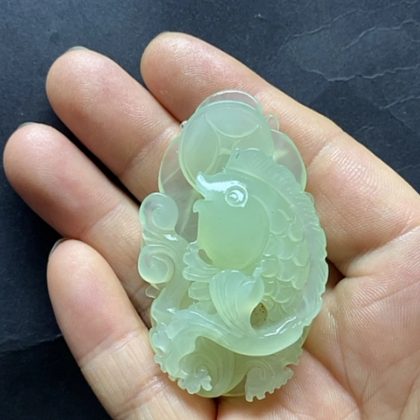 【闪购商品】岫玉挂件未镶嵌回****姐