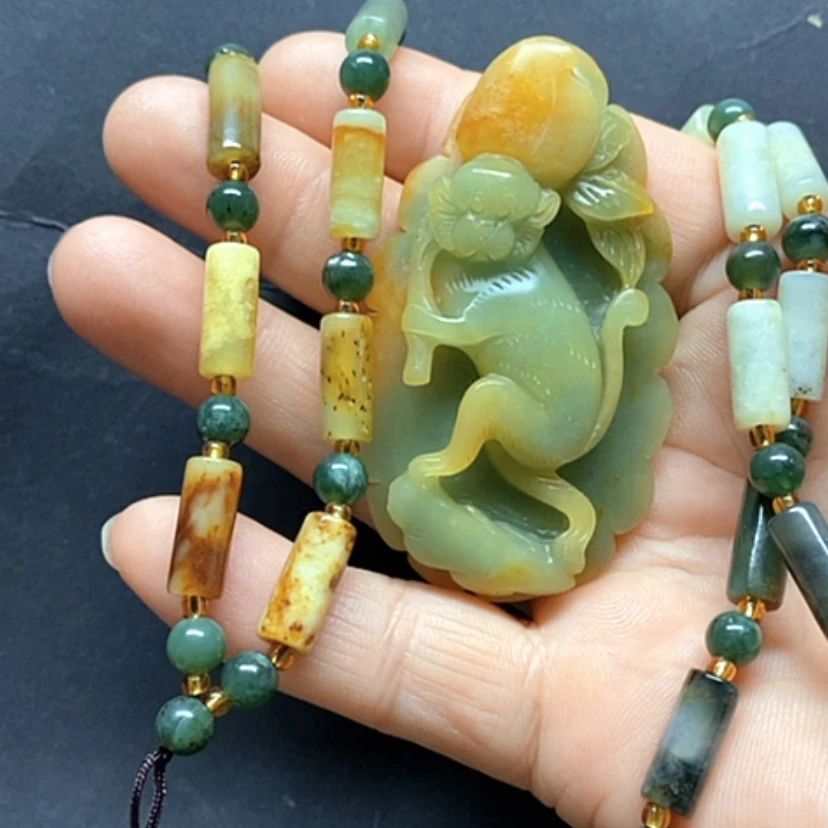 【闪购商品】岫玉挂件未镶嵌立*