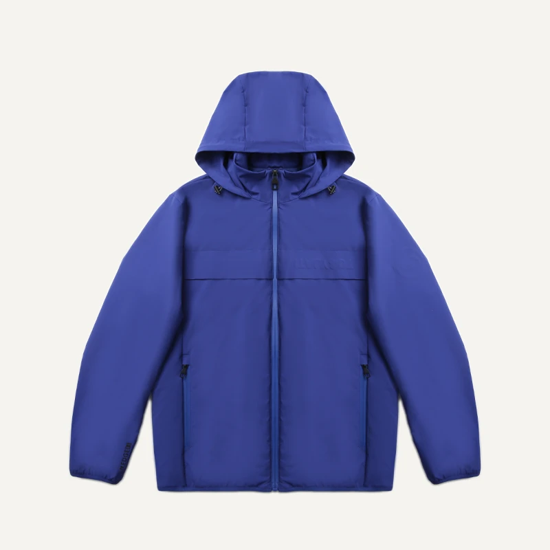 DITE迪特男款秋冬纯色休闲宽松百搭防风保暖宽松百搭连帽棉服夹克