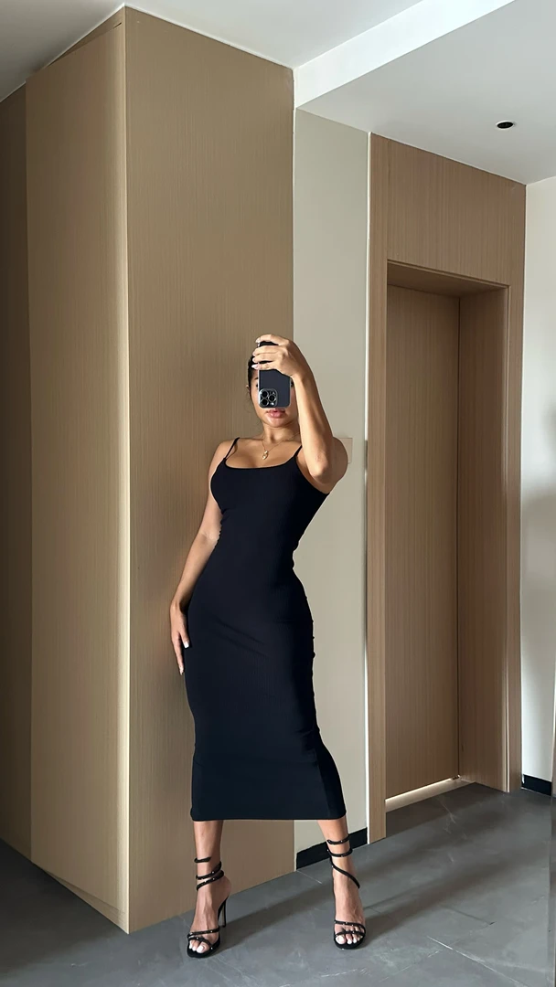 lamermaidus美人鱼秋冬连衣裙女欧美风性感包臀显瘦针织长裙