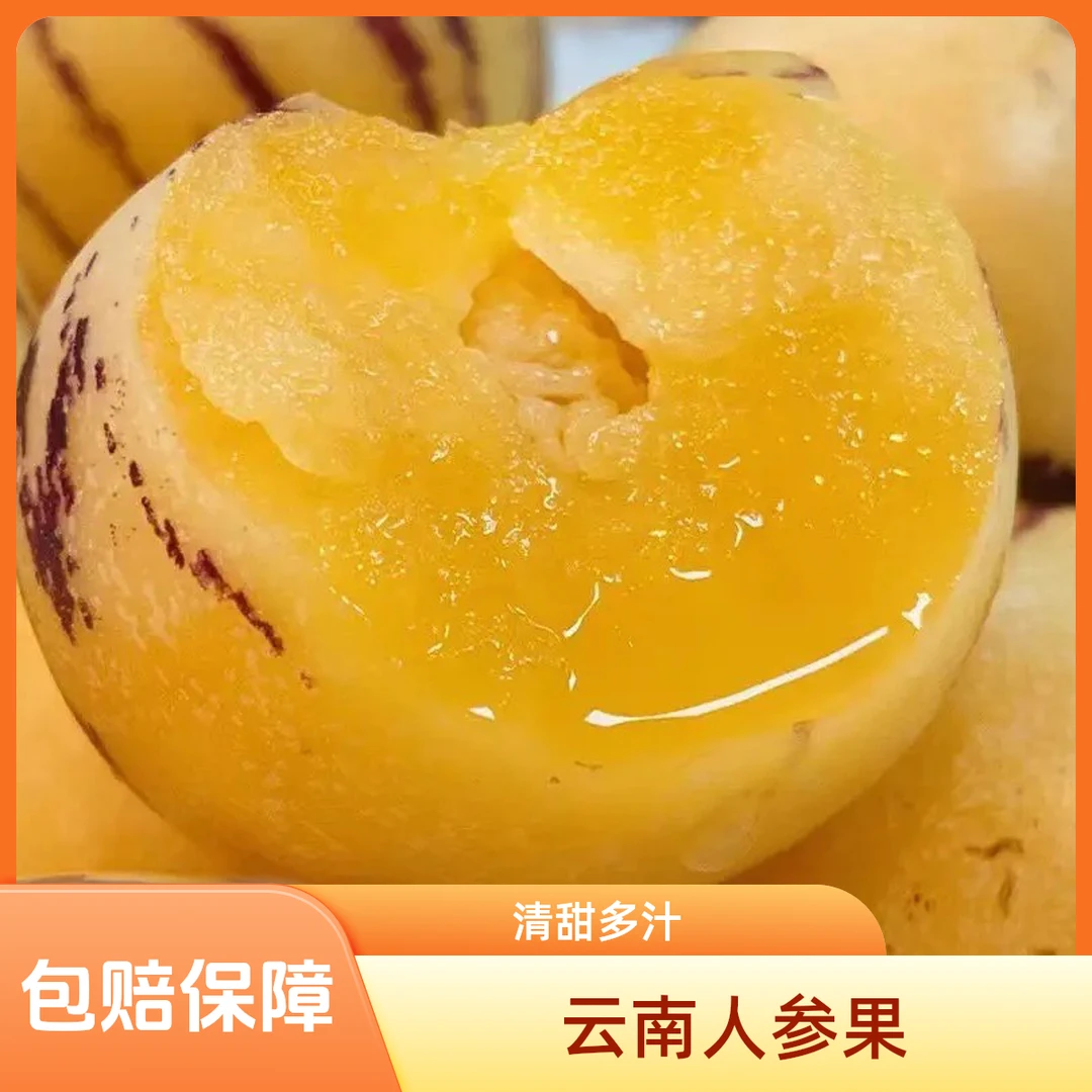 水果云南石林【圆果】大果农家树上熟人参果清凉多汁（白坏）包赔