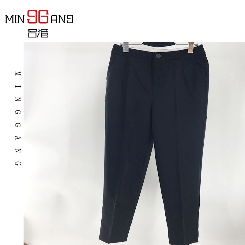 名港78935净版直筒小脚西装裤休闲裤
