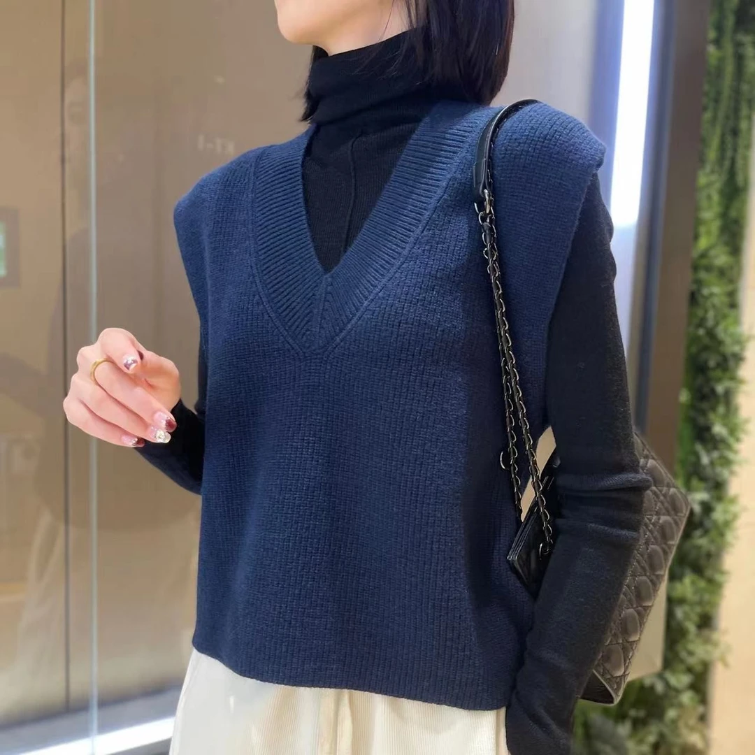 名港MG22212纯色百搭时尚针织背心打底衫
