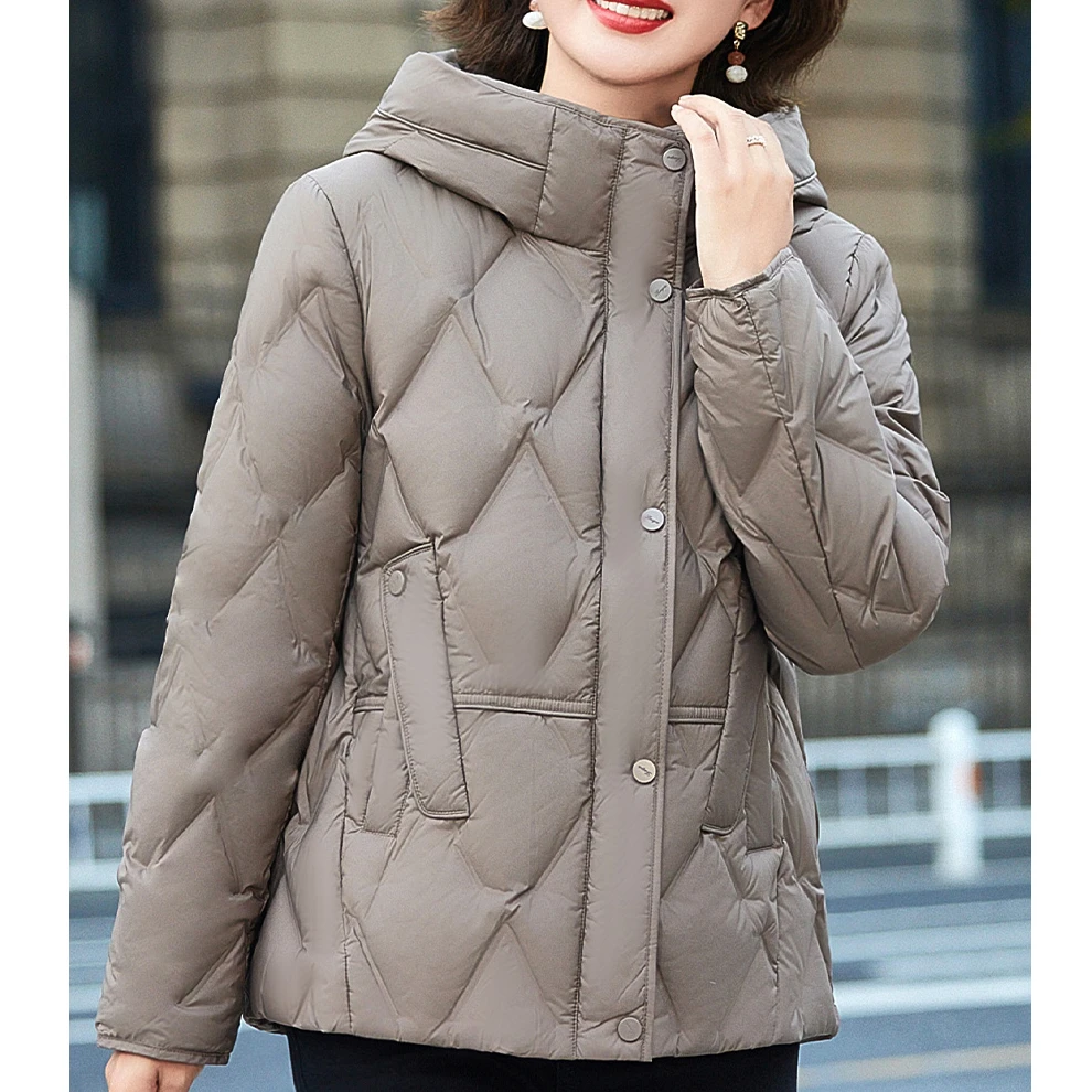 【旗舰款】2024冬季新款女款短款羽绒服宽松百搭显瘦外套Y052