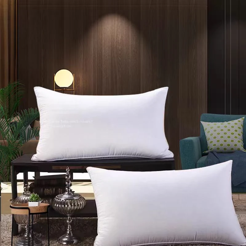 【枕芯一对】酒店高端纯棉高弹力枕芯  家用  宿舍 纯白