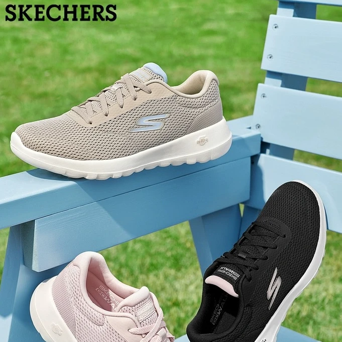 Skechers斯凯奇2025年春夏女鞋健步鞋高回弹软底运动休闲鞋124635