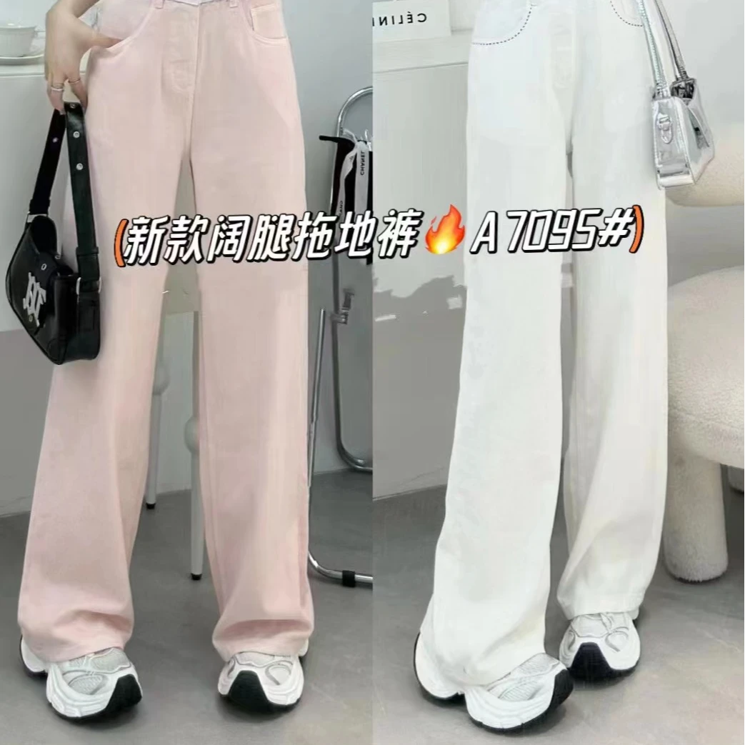【喜桃牛仔】YWL7095阔腿遮肉显瘦高腰经典百搭休闲女士牛仔短裤
