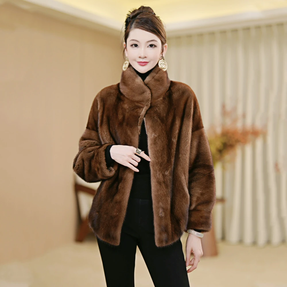 【现货现发】水貂外套冬季时尚女装气质百搭短款外套上衣现货现发