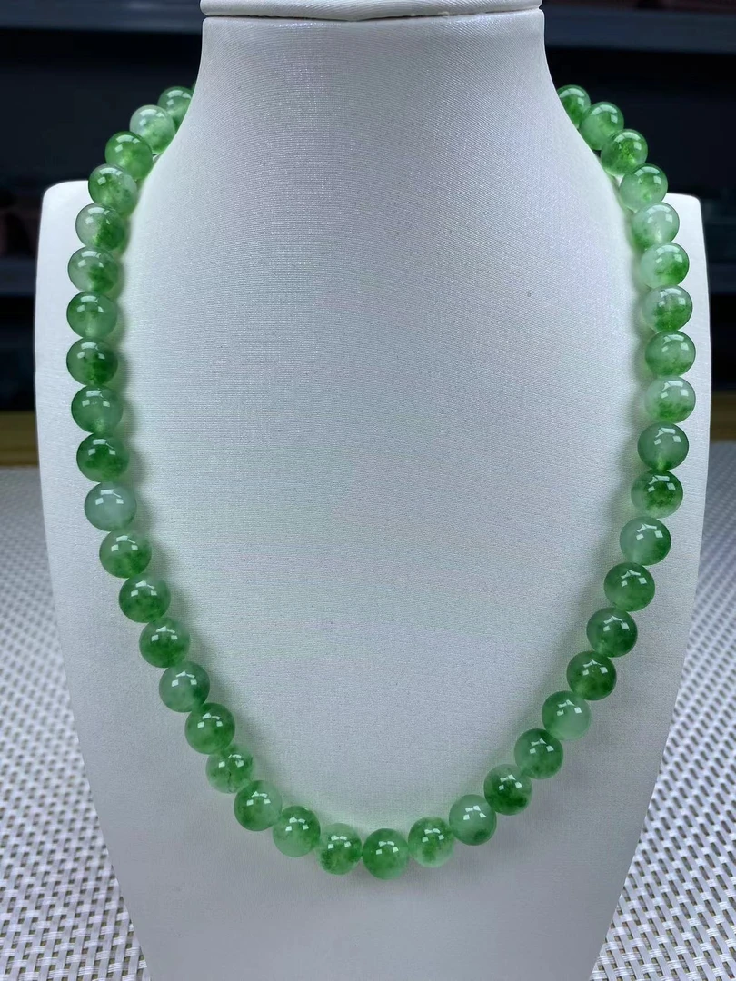 F43绿飘花10mm项链经典精品时尚气质百搭情侣多样性发一