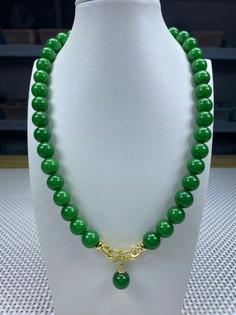 F94阳绿DIY12mm项链经典精品时尚气质百搭情侣多样性发一