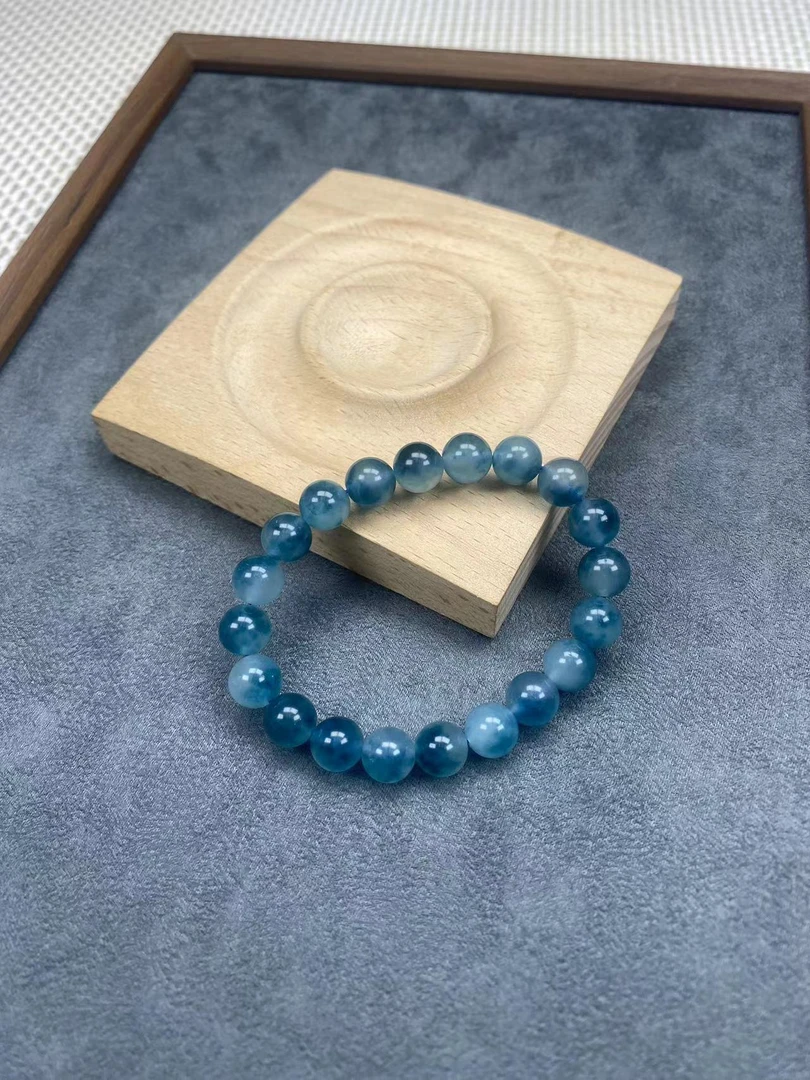 F211蓝飘花10mm手串经典精品时尚气质百搭情侣多样性发一