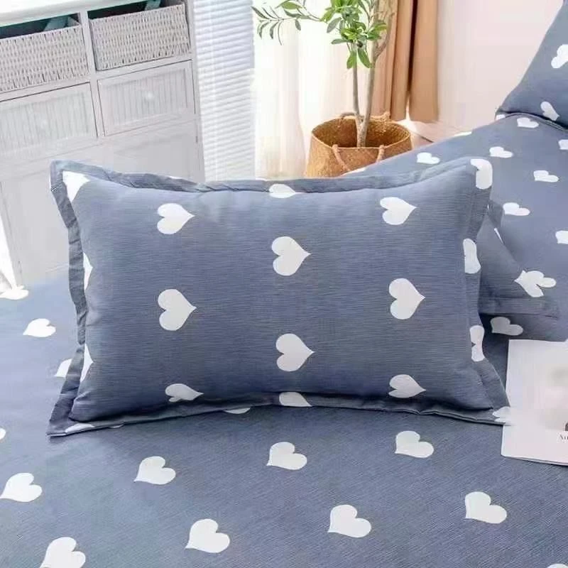 枕套 信封式双人枕头套 仿纯棉磨毛枕套