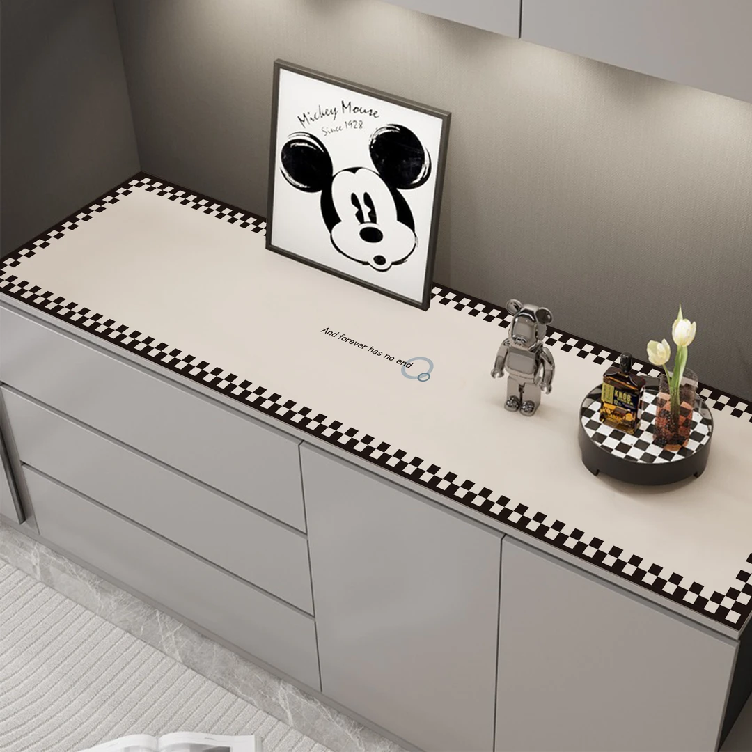 电视柜桌垫餐边柜台面保护垫子防水防油免洗玄关鞋柜垫耐脏长桌布