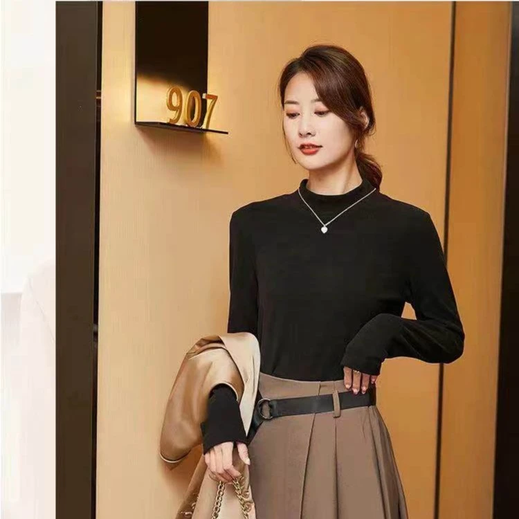 YTJ  中领打底衫上衣2252女